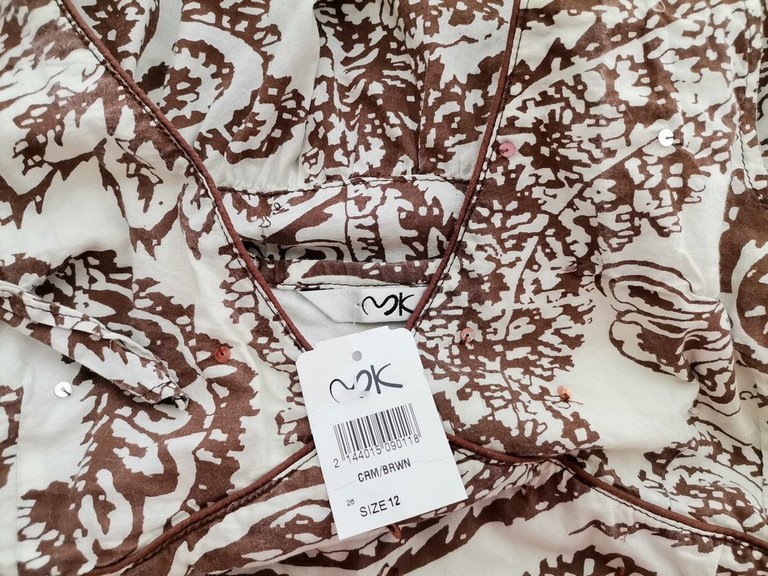 MK Rozmiar 12 (40) Kolor Kremowy Halter Sukienka Maxi Bezrękawnik Długa Materiał Bawełna 100% MK Rozmiar 12 (40) Kolor Kremowy Halter Sukienka Maxi Bezrękawnik Długa Materiał Bawełna 100%