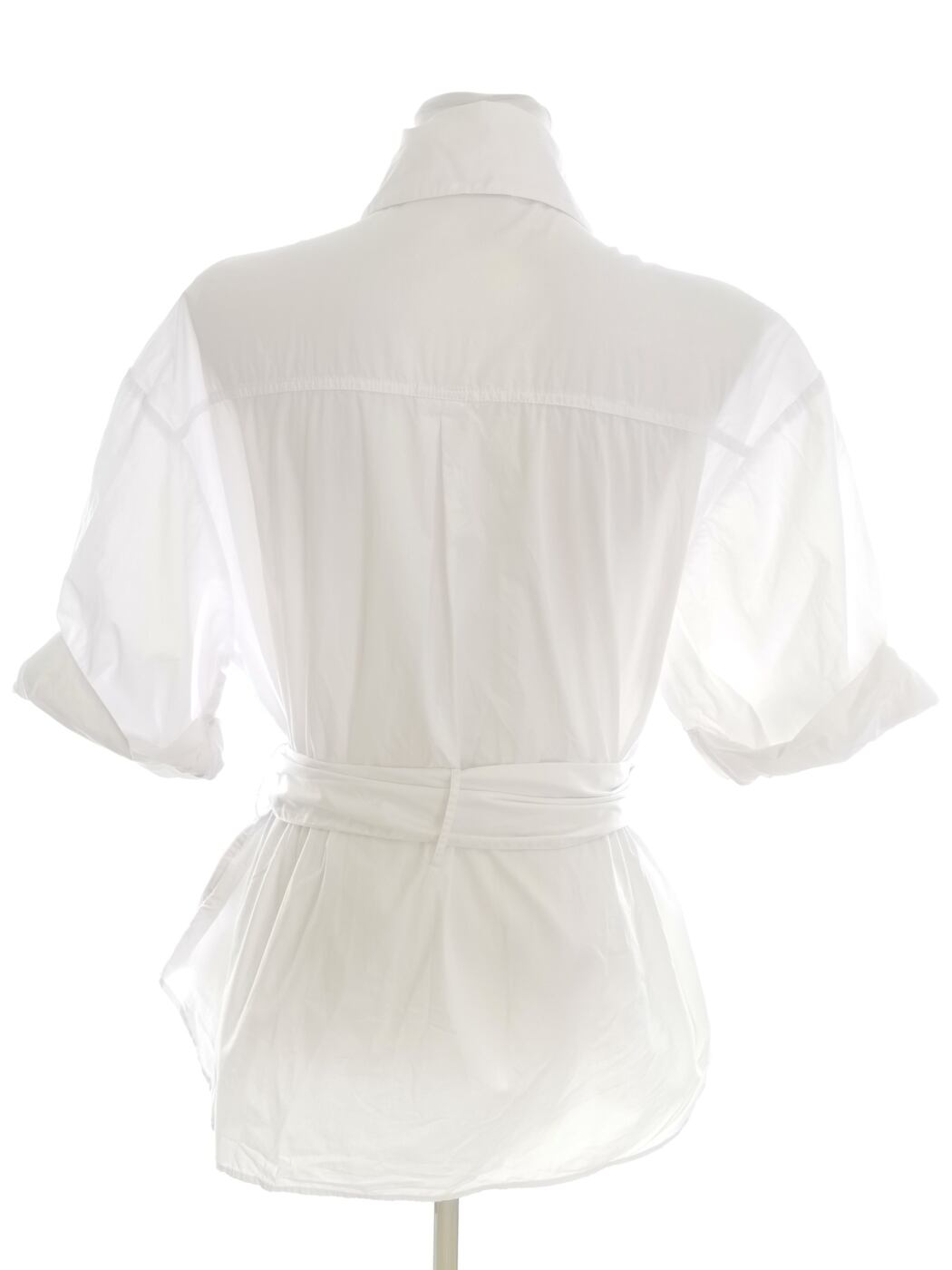 IMG_20220519_134839.jpg ZARA BASIC Rozmiar S Kolor Biały Kołnierz Bluzka Zapinana Krótki rękaw Materiał Bawełna 100%