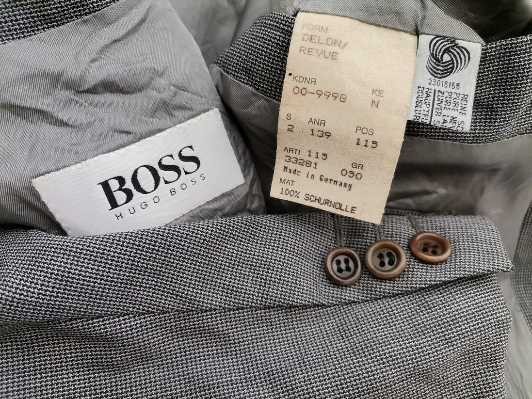 IMG_20220523_114408.jpg Hugo Boss Rozmiar 50 (L) Kolor Szary Męska Marynarka Długi rękaw Materiał Schurwolle