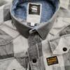 G-Star Raw Rozmiar M Kolor Szary Krata Kołnierz Męska Koszula Casual Długi rękaw Materiał Bawełna 100%
