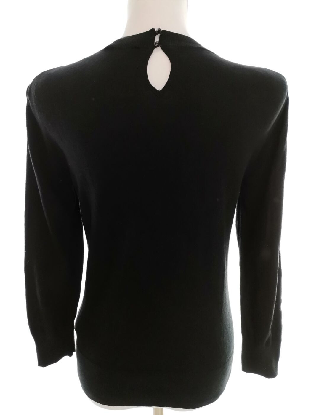 IMG_20220524_140105.jpg Ted Baker Rozmiar 2 (38) Kolor Czarny Crew Neck Sweter Rękaw 3/4 Materiał Bawełna Cienka dzianina