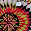 Four Seasons Rozmiar L Kolor Czerwony Geometryczny Okrągły dekolt Tunika Bluzka Krótki rękaw Materiał Bawełna