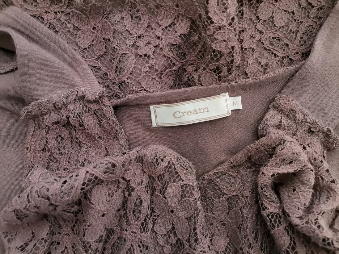 Cream Rozmiar M Kolor Brązowy Dekolt U Sukienka Sheath Bezrękawnik Midi Materiał Bawełna Cream Rozmiar M Kolor Brązowy Dekolt U Sukienka Sheath Bezrękawnik Midi Materiał Bawełna