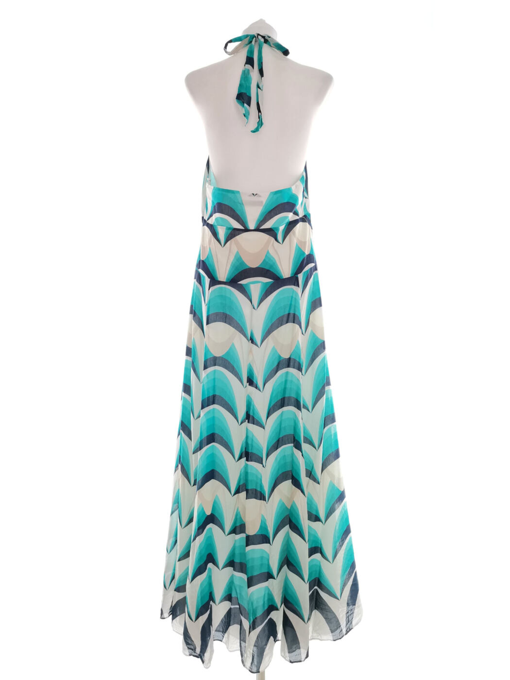 Monsoon Rozmiar 38/40 Kolor Niebieski Halter Sukienka Maxi Bezrękawnik Długa Materiał Bawełna Monsoon Rozmiar 38/40 Kolor Niebieski Halter Sukienka Maxi Bezrękawnik Długa Materiał Bawełna