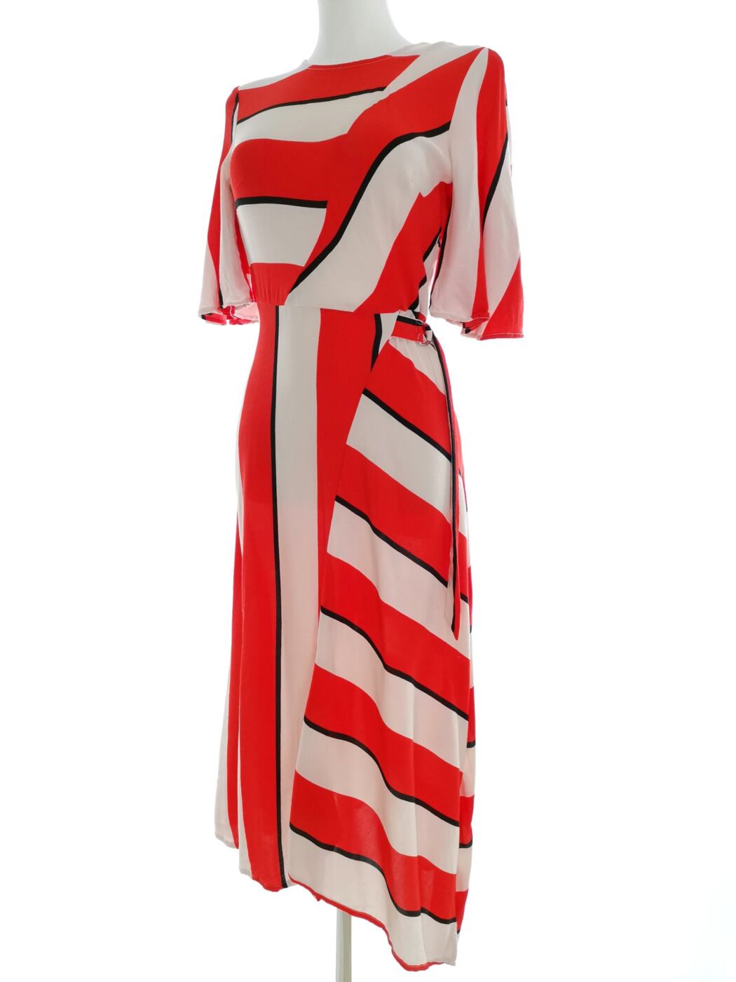 Topshop Rozmiar 34 Kolor Pomarańczowy Crew Neck Sukienka Maxi Krótki rękaw Długa Materiał Wiskoza 100% Topshop Rozmiar 34 Kolor Pomarańczowy Crew Neck Sukienka Maxi Krótki rękaw Długa Materiał Wiskoza 100%