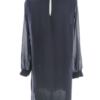 H&m Rozmiar 36 Kolor Granatowy Crew Neck Sukienka Prostokątna Długi rękaw Do Kolan
