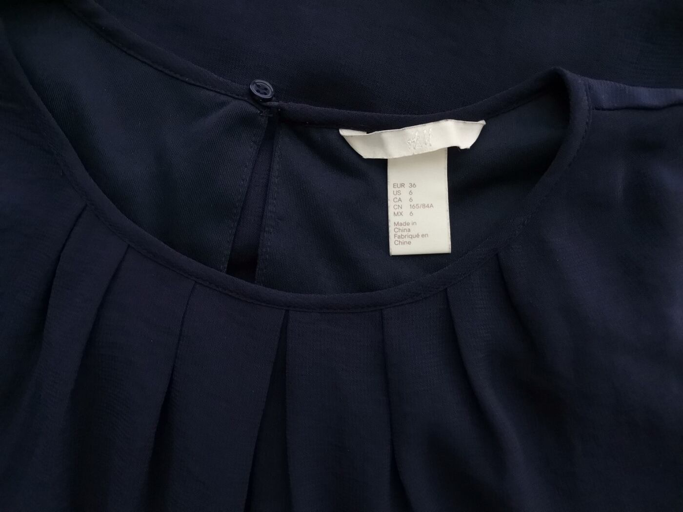 H&m Rozmiar 36 Kolor Granatowy Crew Neck Sukienka Prostokątna Długi rękaw Do Kolan H&m Rozmiar 36 Kolor Granatowy Crew Neck Sukienka Prostokątna Długi rękaw Do Kolan