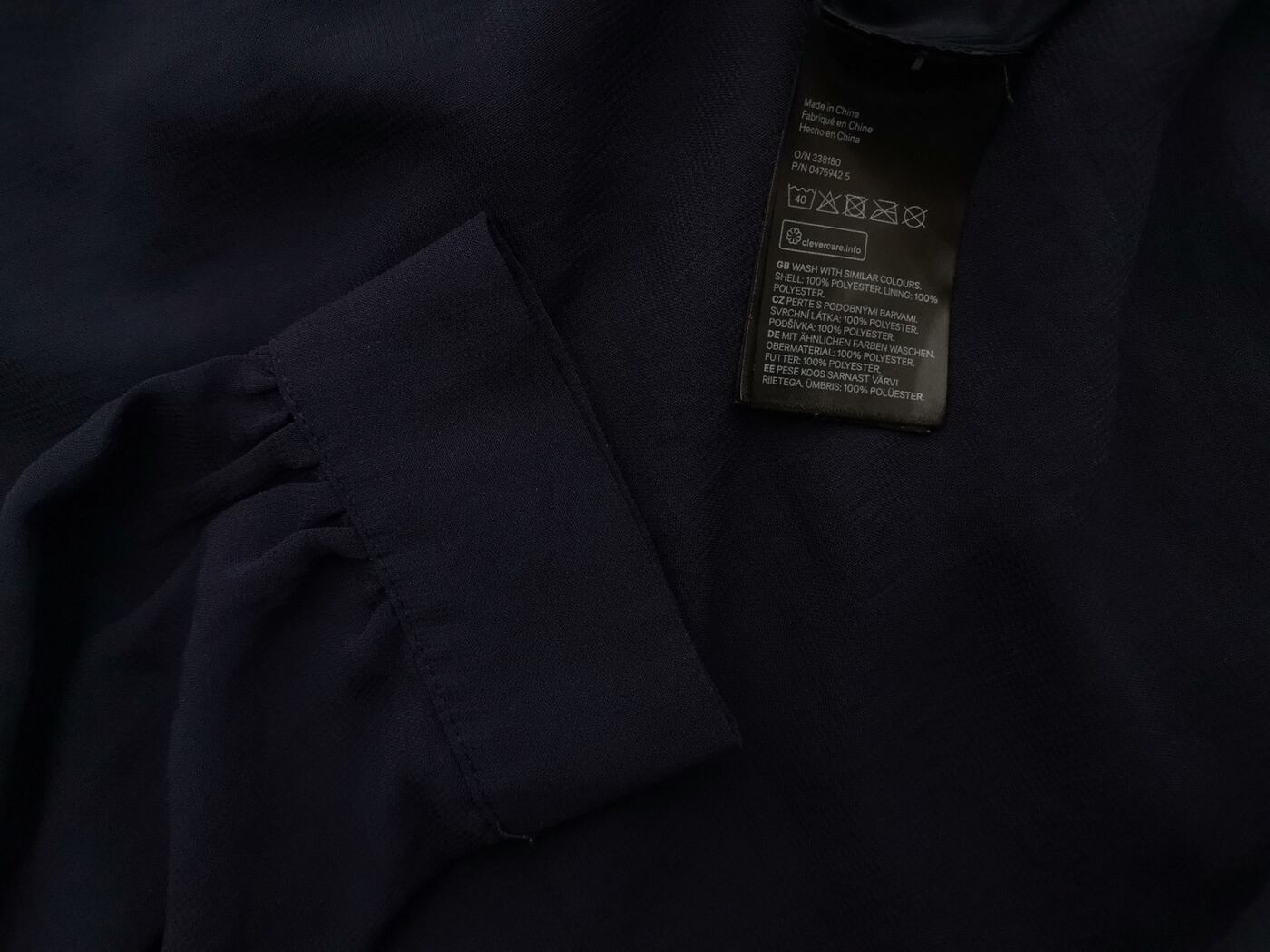 H&m Rozmiar 36 Kolor Granatowy Crew Neck Sukienka Prostokątna Długi rękaw Do Kolan H&m Rozmiar 36 Kolor Granatowy Crew Neck Sukienka Prostokątna Długi rękaw Do Kolan