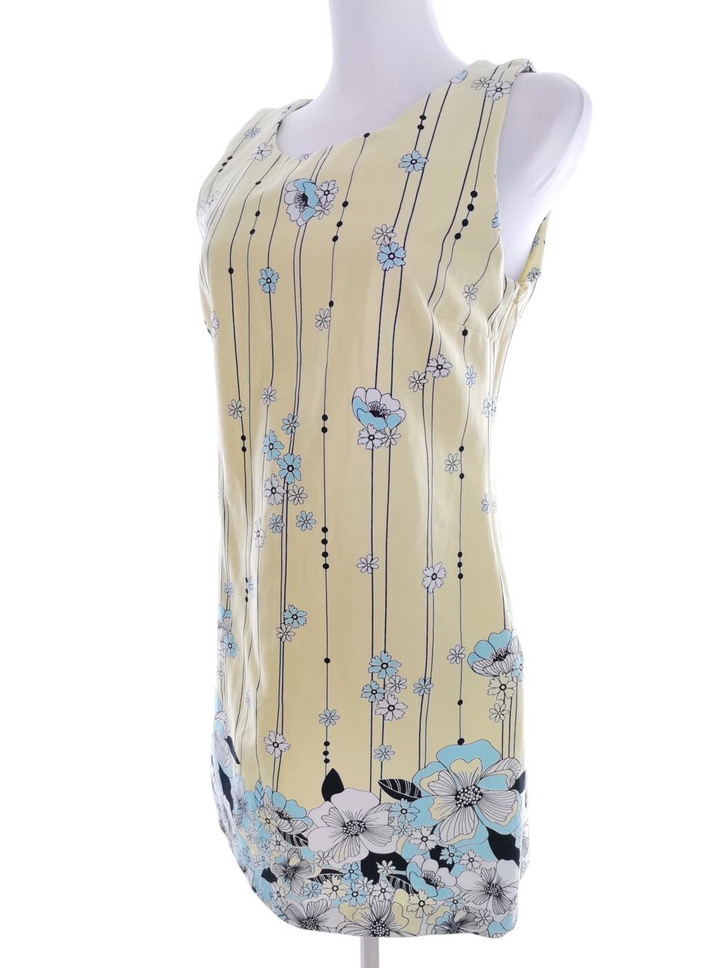 Miss selfridge Rozmiar 10 (36) Kolor Żółty Okrągły dekolt Sukienka Mini Bezrękawnik Krótka Materiał Bawełna Miss selfridge Rozmiar 10 (36) Kolor Żółty Okrągły dekolt Sukienka Mini Bezrękawnik Krótka Materiał Bawełna