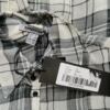 BANDOLERA Rozmiar 38 Kolor Szary Krata Kołnierz Bluzka Zapinana Długi rękaw