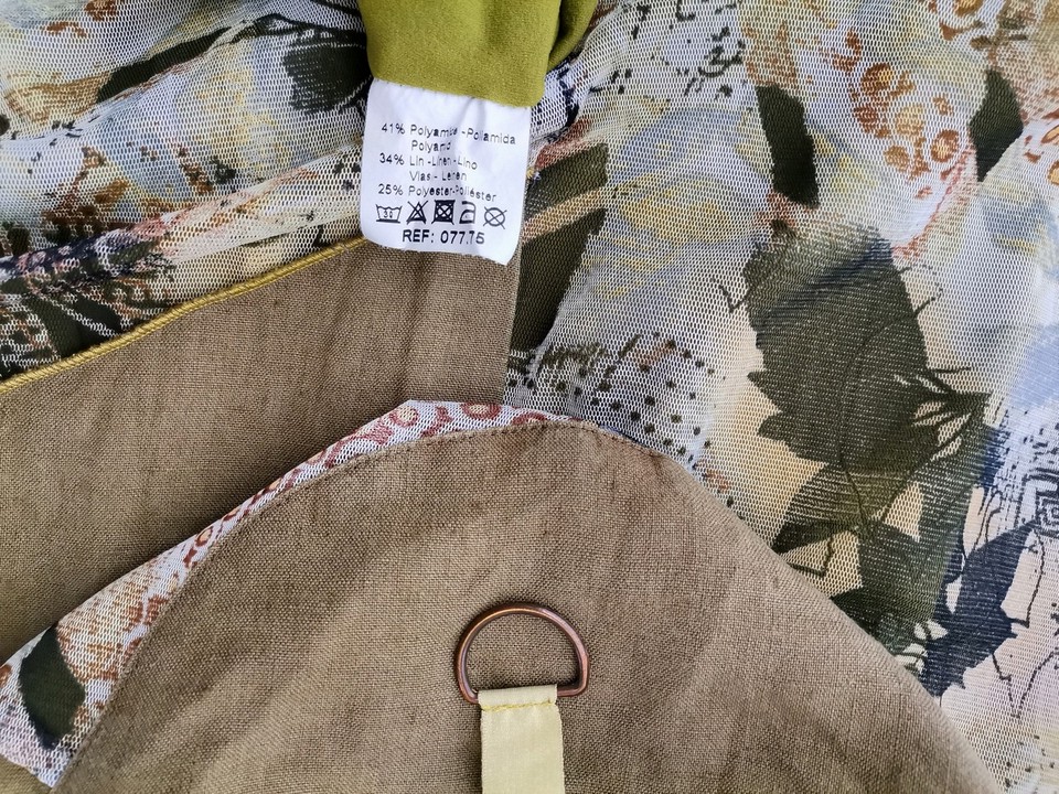Vintage Rozmiar 34/36 Kolor Khaki Okrągły dekolt Sukienka Maxi Bezrękawnik Długa Vintage Rozmiar 34/36 Kolor Khaki Okrągły dekolt Sukienka Maxi Bezrękawnik Długa