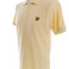 Lyle & Scott Rozmiar M Kolor Żółty Kołnierz Męska Koszula Polo Krótki rękaw Materiał Bawełna 100%