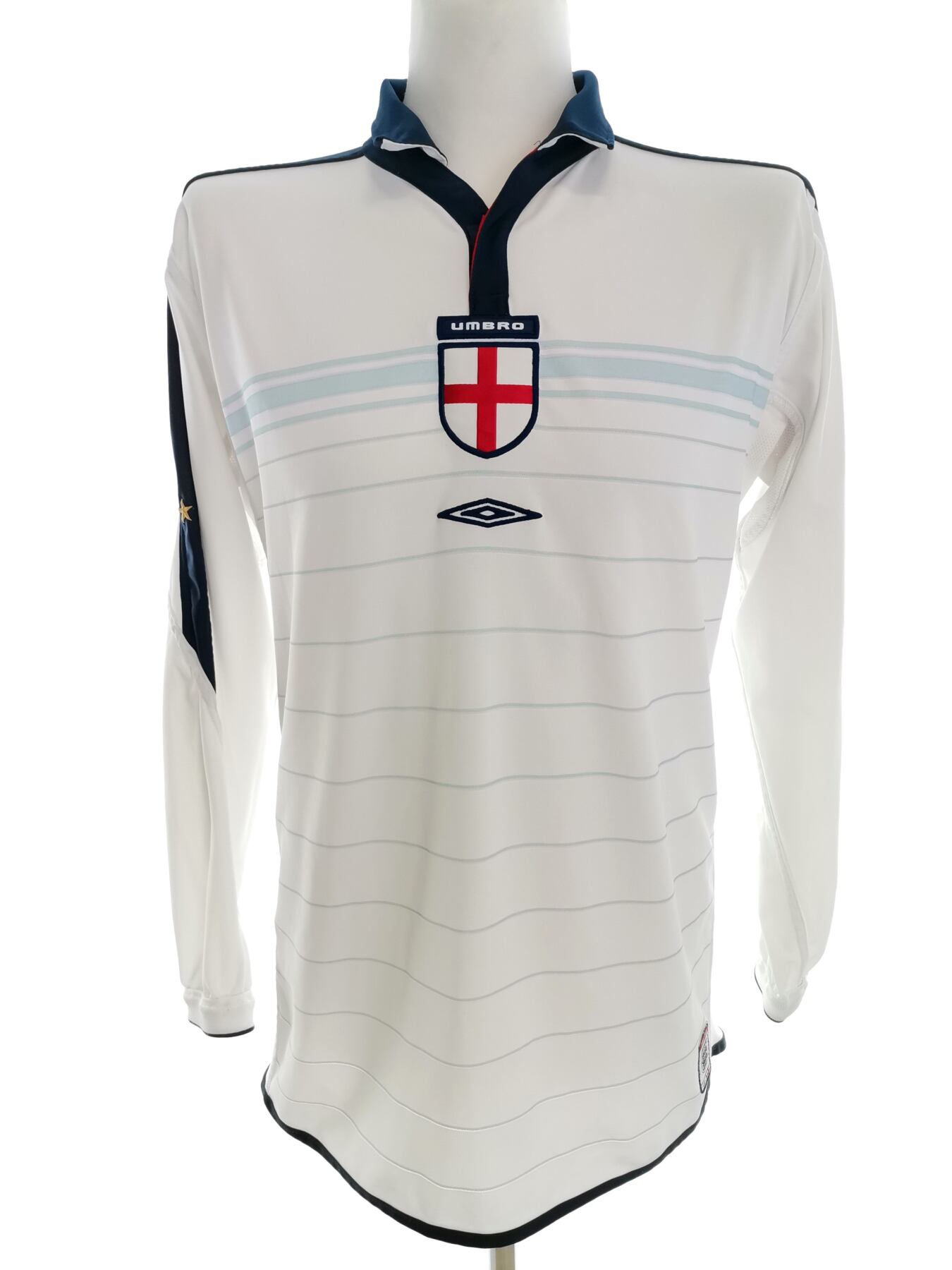 Umbro Rozmiar XL Kolor Biały Pasy Męski Sweter Długi rękaw