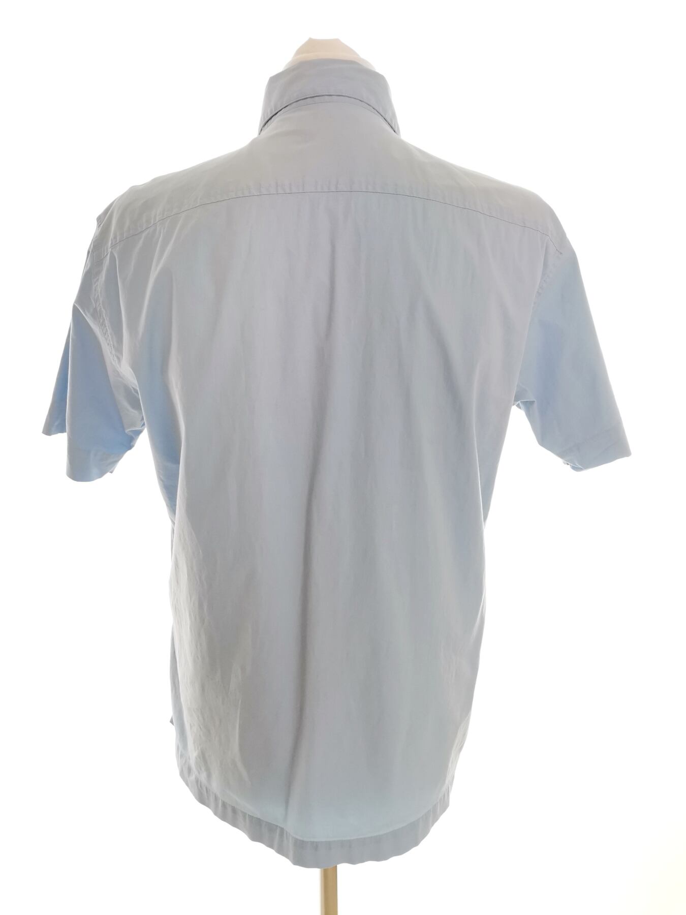 IMG_20220601_112245.jpg Ted Baker Rozmiar 5 (XXL) Kolor Niebieski Kołnierz Męska Koszula Casual Krótki rękaw Materiał Bawełna