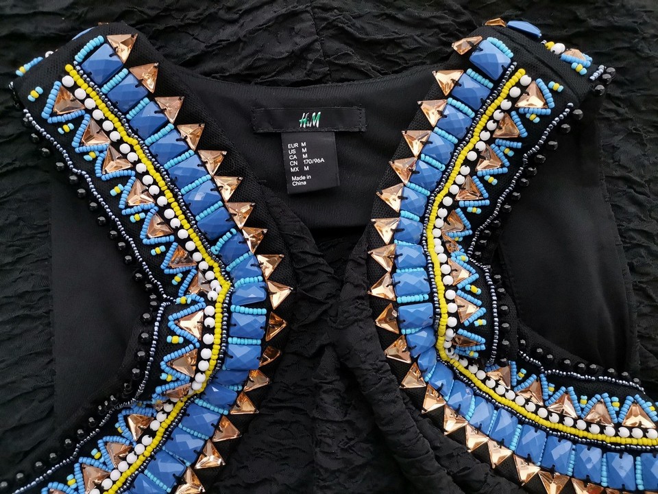 H&m Rozmiar M Kolor Czarny Odkryte Ramiona Sukienka Sweterkowa Bezrękawnik Do Kolan H&m Rozmiar M Kolor Czarny Odkryte Ramiona Sukienka Sweterkowa Bezrękawnik Do Kolan