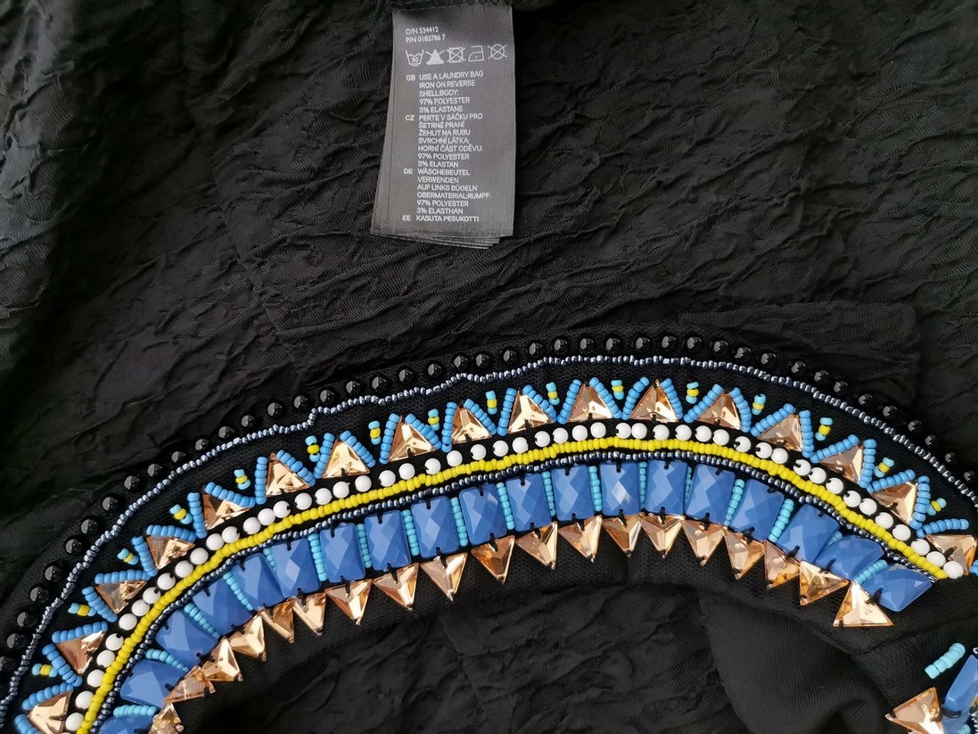 H&m Rozmiar M Kolor Czarny Odkryte Ramiona Sukienka Sweterkowa Bezrękawnik Do Kolan H&m Rozmiar M Kolor Czarny Odkryte Ramiona Sukienka Sweterkowa Bezrękawnik Do Kolan