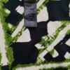 Indiska Rozmiar XL Kolor Czarny Crew Neck Sukienka Prostokątna Krótki rękaw Midi Materiał Bawełna 100%