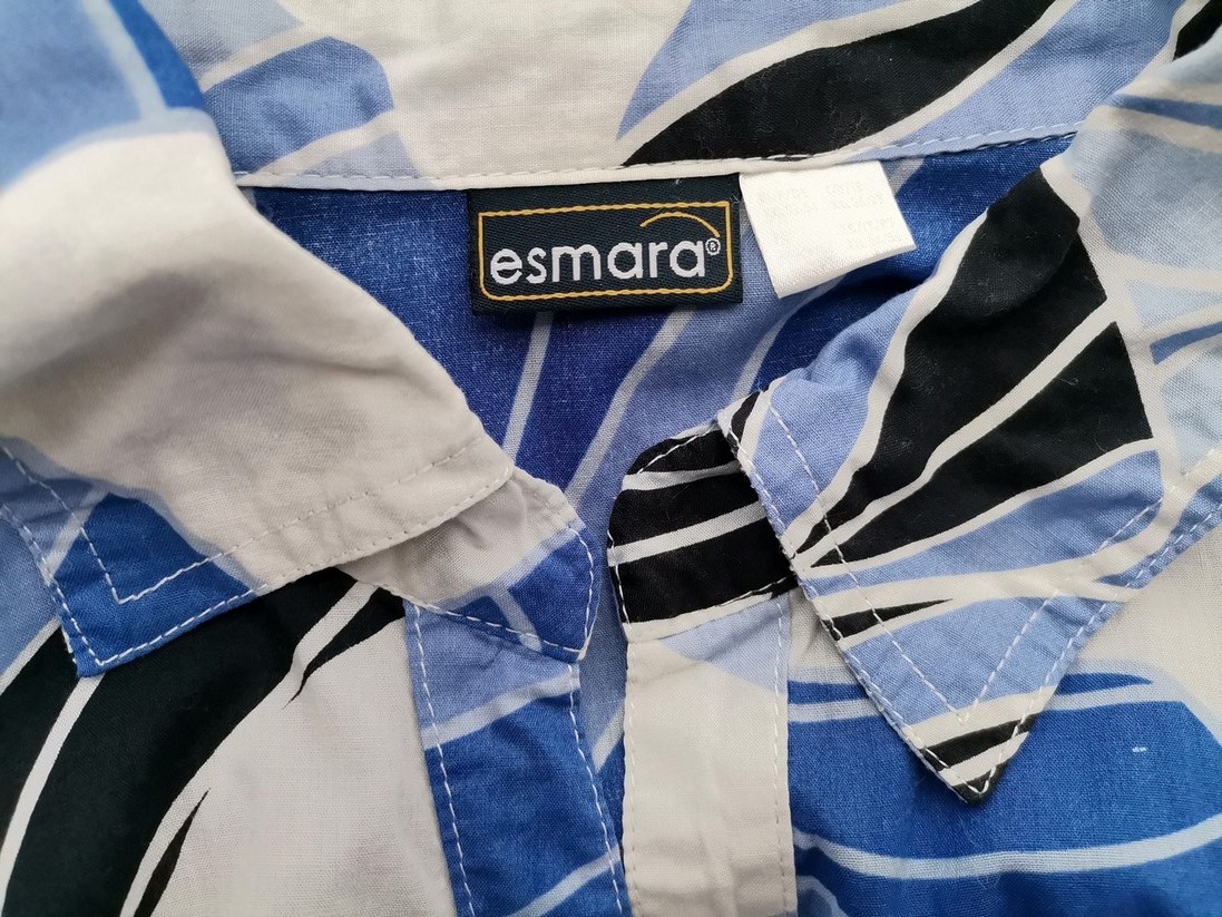 Esmara Rozmiar 52/54 Kolor Niebieski Kołnierz Tunika Zapinana Bluzka Rękaw 3/4 Materiał Bawełna 100% Esmara Rozmiar 52/54 Kolor Niebieski Kołnierz Tunika Zapinana Bluzka Rękaw 3/4 Materiał Bawełna 100%