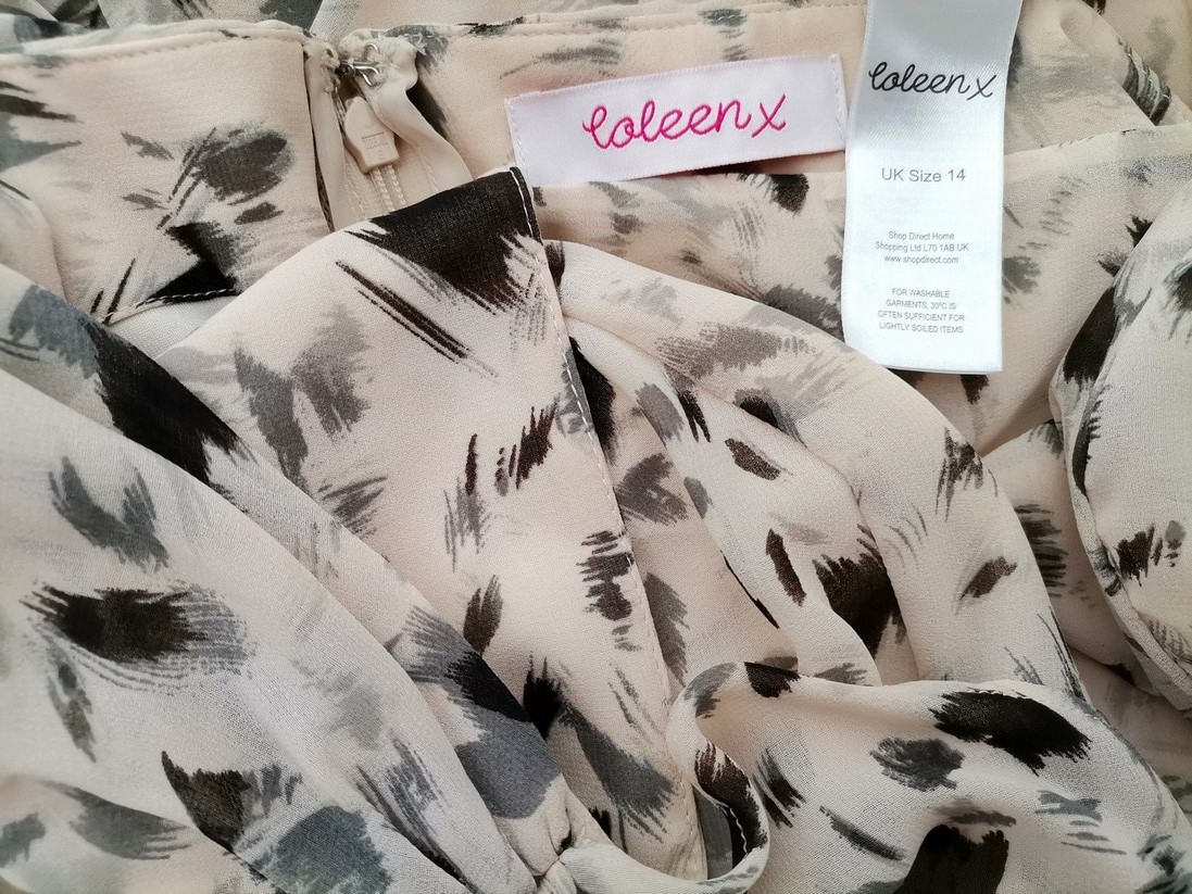 laleen x Rozmiar 14 (36) Kolor Beżowy Na Jedno Ramię Sukienka Bodycon Bezrękawnik Do Kolan laleen x Rozmiar 14 (36) Kolor Beżowy Na Jedno Ramię Sukienka Bodycon Bezrękawnik Do Kolan