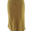 La Perla Italy Rozmiar 46 (40) Kolor Khaki A-Line Spódnica Midi Materiał Jedwab 100%