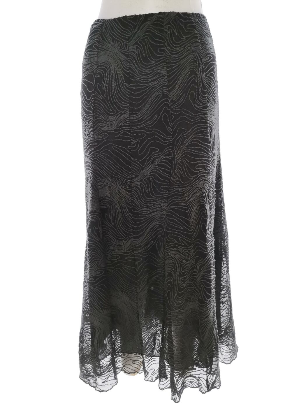 Vintage Rozmiar 12 (40) Kolor Czarny Spódnica Maxi Długa
