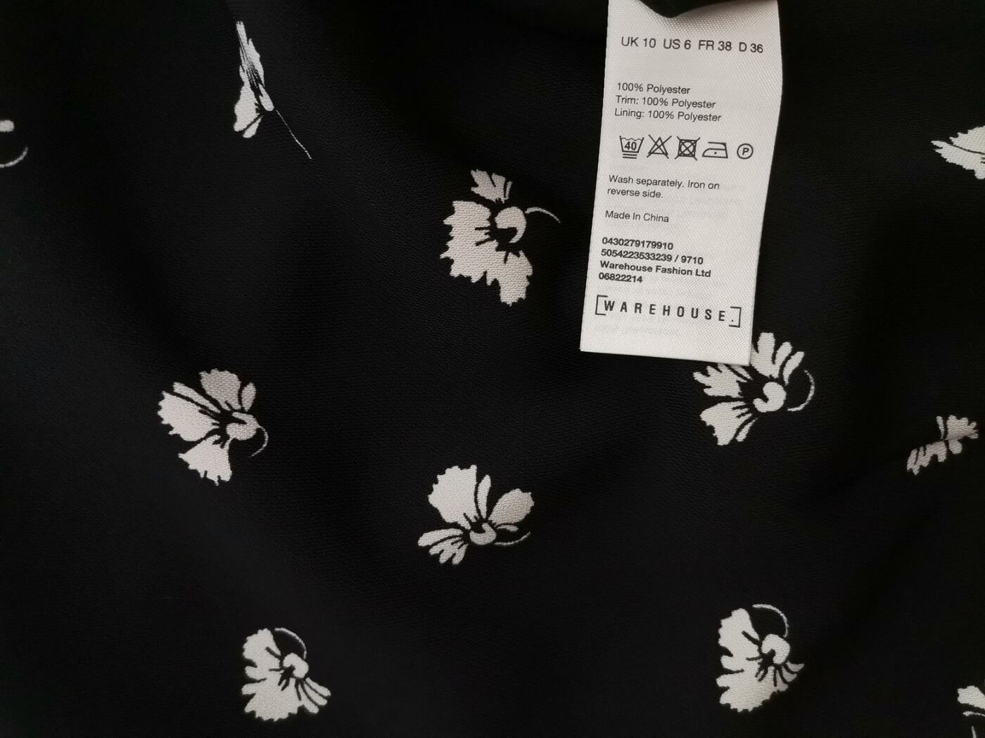 Warehouse Rozmiar 10 (36) Kolor Czarny Crew Neck Sukienka Sheath Bezrękawnik Do Kolan