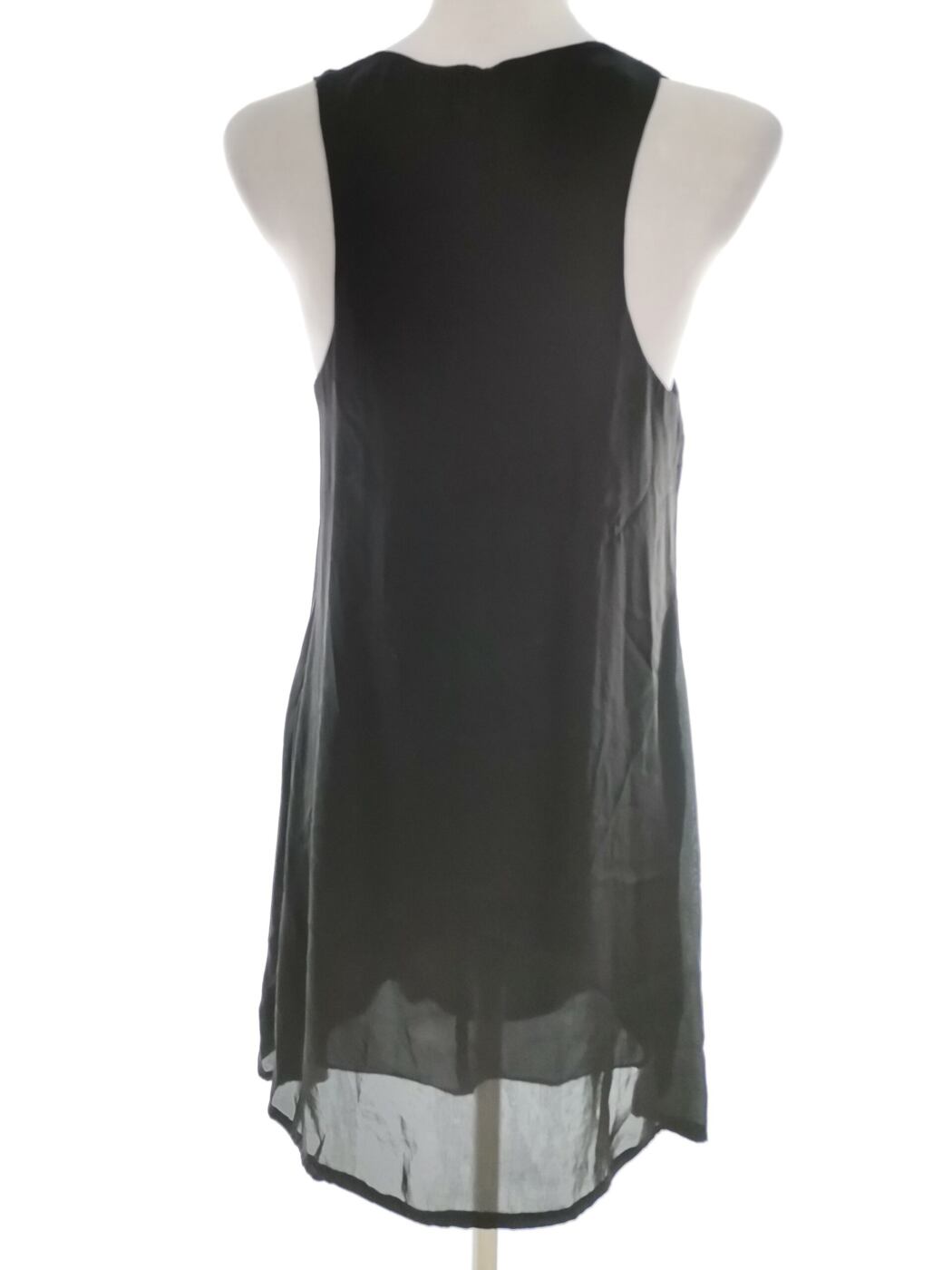 Stile Benetton Rozmiar 34/36 Kolor Czarny Kwadratowy dekolt Sukienka Prostokątna Bezrękawnik Do Kolan Stile Benetton Rozmiar 34/36 Kolor Czarny Kwadratowy dekolt Sukienka Prostokątna Bezrękawnik Do Kolan