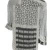 Koton Rozmiar 36 Kolor Biały Paisley Crew Neck Bluzka Zapinana Rękaw 3/4