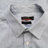 Pierre Cardin Rozmiar XL Kolor Niebieski Pasy Kołnierz Męska Koszula Casual Długi rękaw