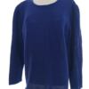Fransa Rozmiar XL Kolor Niebieski Crew Neck Sweter Długi rękaw Materiał Bawełna Dzianina waflowa