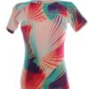 Rozmiar S Kolor Kolorowa Geometryczny Crew Neck Bluzka Krótki rękaw
