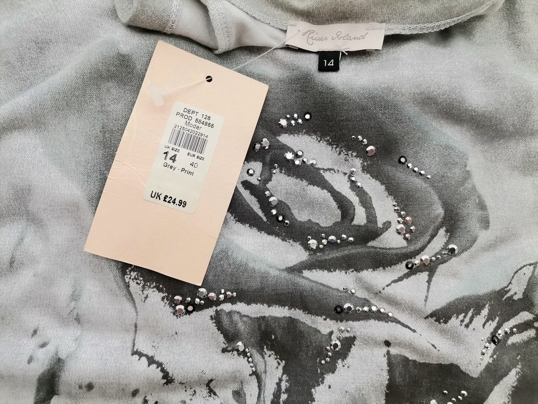 River island Rozmiar 14 (42) Kolor Szary Okrągły dekolt Sukienka Mini Bezrękawnik Krótka Materiał Wiskoza 100% River island Rozmiar 14 (42) Kolor Szary Okrągły dekolt Sukienka Mini Bezrękawnik Krótka Materiał Wiskoza 100%