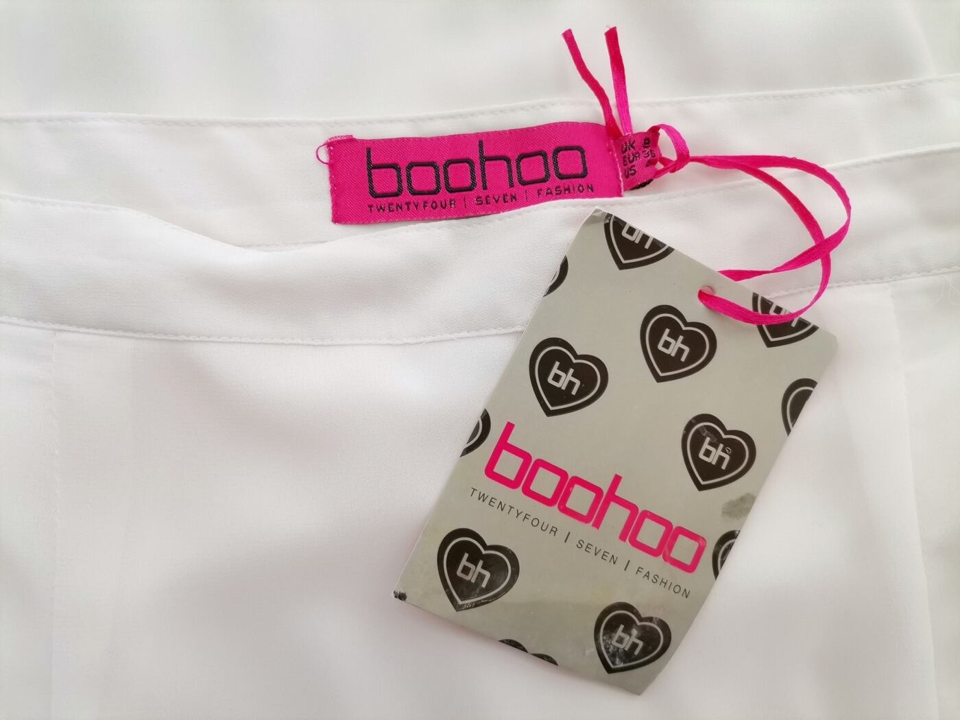 IMG_20220615_141829.jpg Boohoo Rozmiar 8 (36) Kolor Biały Spódnica Maxi Długa