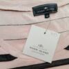 River island Rozmiar 10 (36) Kolor Pudrowy Pasy Okrągły dekolt Bluzka Krótki rękaw Materiał Bawełna