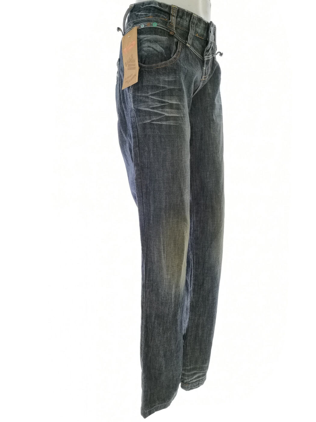 IMG_20220621_120850.jpg Stradivarius Rozmiar 40 Kolor Granatowy Spodnie Jeansy Materiał Bawełna 100%