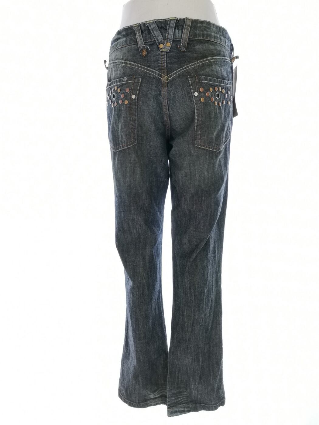 IMG_20220621_120903.jpg Stradivarius Rozmiar 40 Kolor Granatowy Spodnie Jeansy Materiał Bawełna 100%