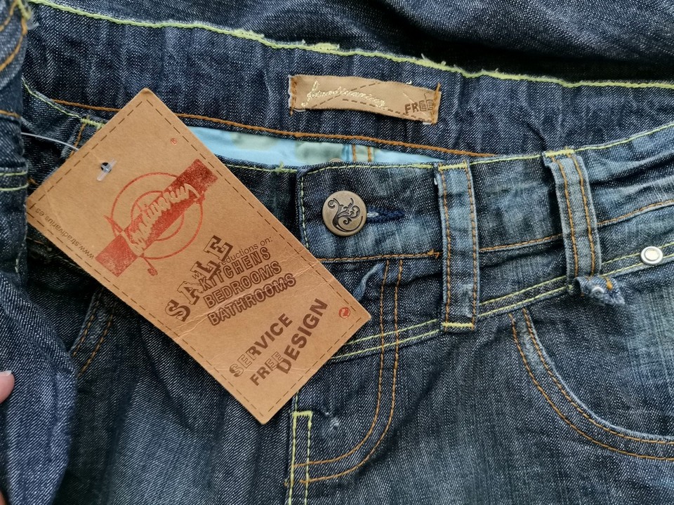 IMG_20220621_120938.jpg Stradivarius Rozmiar 40 Kolor Granatowy Spodnie Jeansy Materiał Bawełna 100%