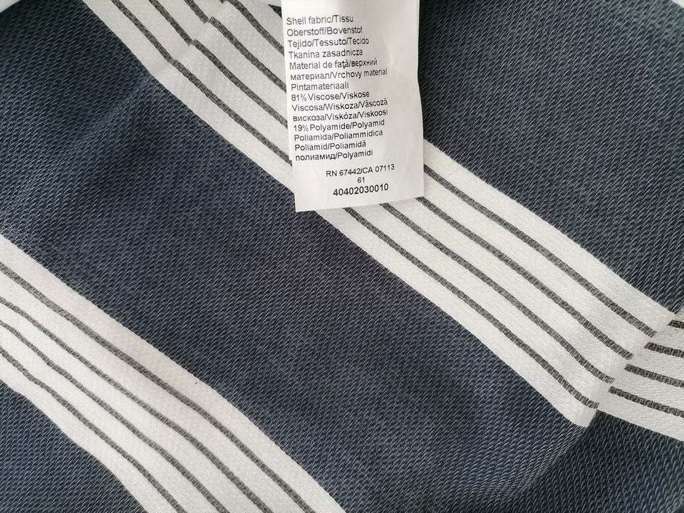 IMG_20220622_112849.jpg Steilmann Rozmiar 36 Kolor Granatowy Pasy A-Line Spódnica Midi Materiał Wiskoza