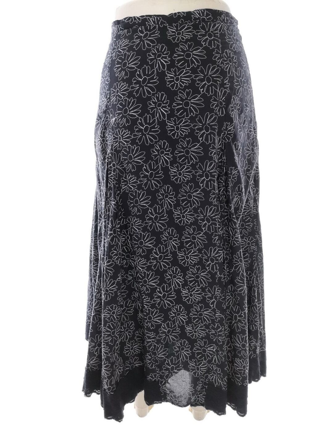 IMG_20220622_120513.jpg Hobbs London Rozmiar 10 (38) Kolor Granatowy Spódnica Maxi Długa Materiał Bawełna 100%