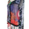 DESIGUAL Rozmiar M Kolor Granatowy Geometryczny Okrągły dekolt Tunika Bluzka Długi rękaw