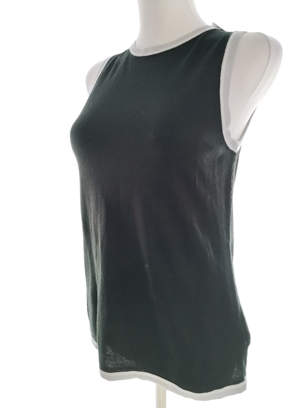 Zara Rozmiar M Kolor Czarny Crew Neck Bluzka Bezrękawnik Materiał Akryl 100%
