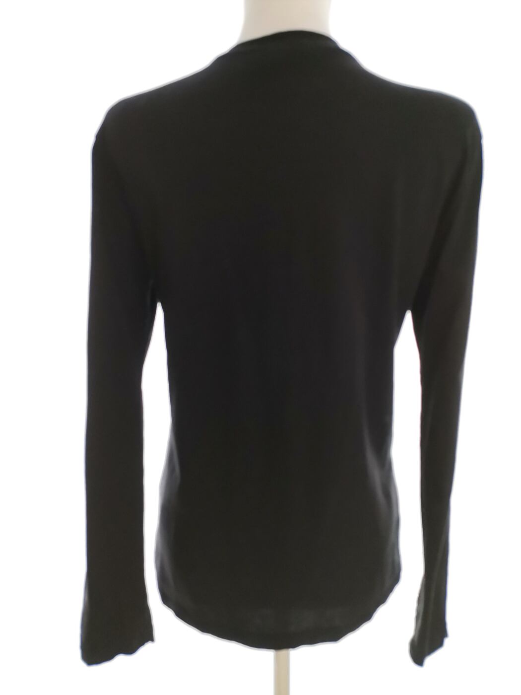 IMG_20220623_133515.jpg Ganni Rozmiar L Kolor Czarny Crew Neck Bluzka Długi rękaw Materiał Bawełna 100%