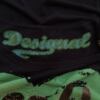 DESIGUAL Rozmiar S Kolor Granatowy Okrągły dekolt Bluzka Krótki rękaw