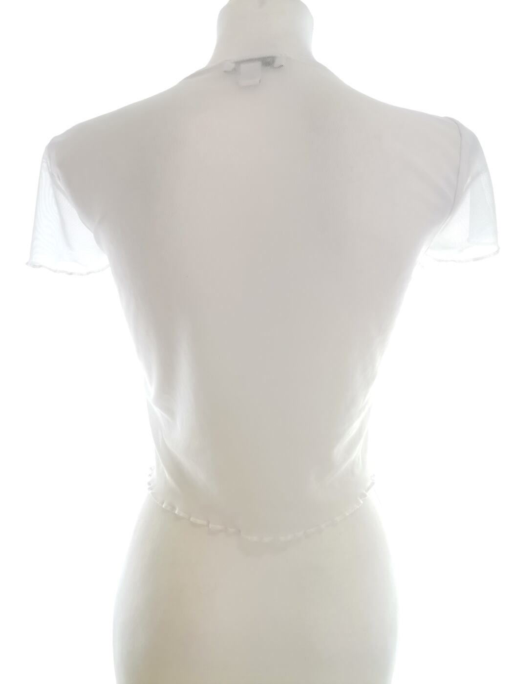 IMG_20220624_131800.jpg Topshop Rozmiar 10 (38) Kolor Biały Kwadratowy dekolt Bluzka Krótki rękaw