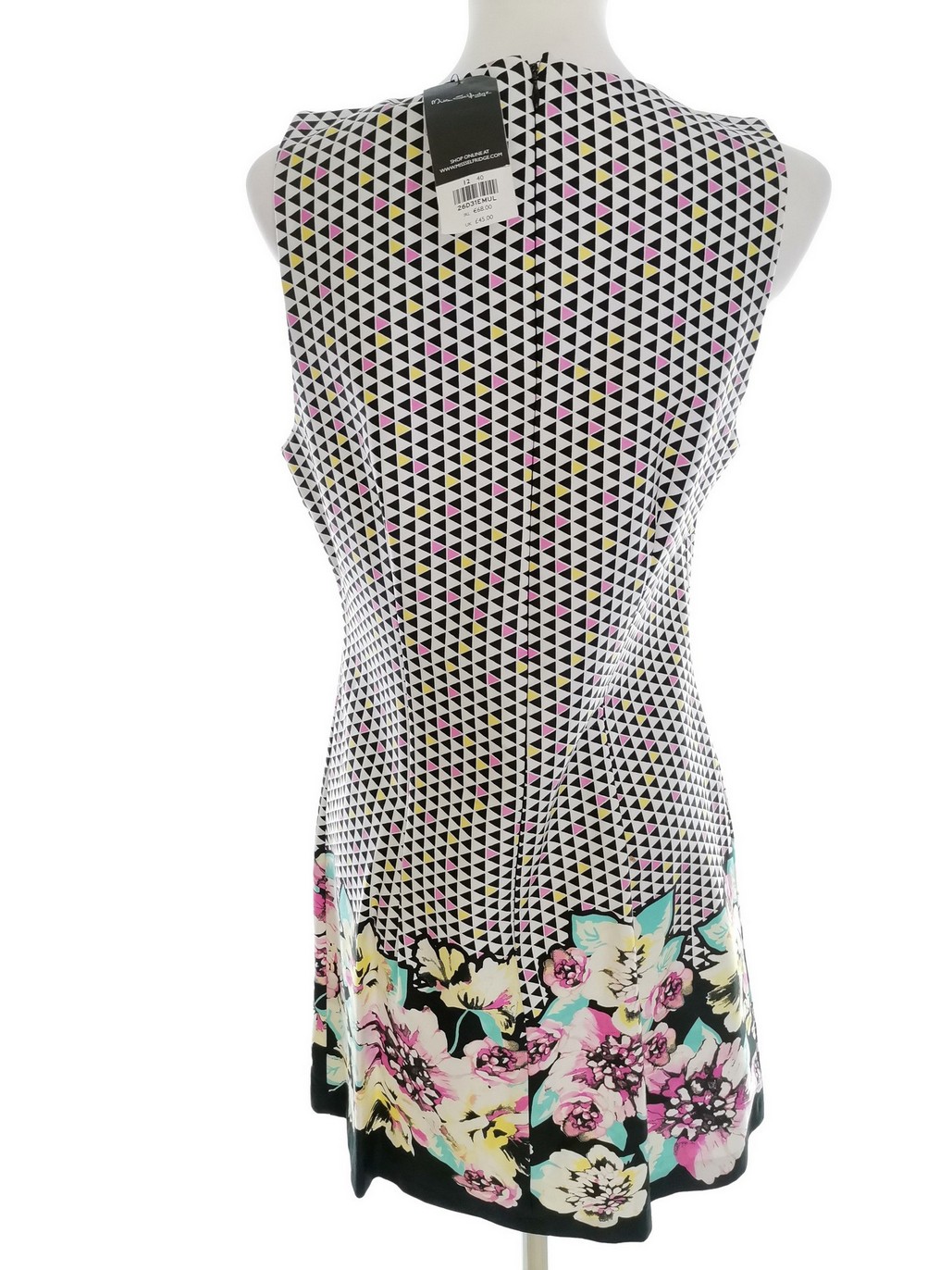 Miss selfridge Rozmiar 12 (40) Kolor Czarny Okrągły dekolt Sukienka A-Line Bezrękawnik Do Kolan Materiał Bawełna Miss selfridge Rozmiar 12 (40) Kolor Czarny Okrągły dekolt Sukienka A-Line Bezrękawnik Do Kolan Materiał Bawełna