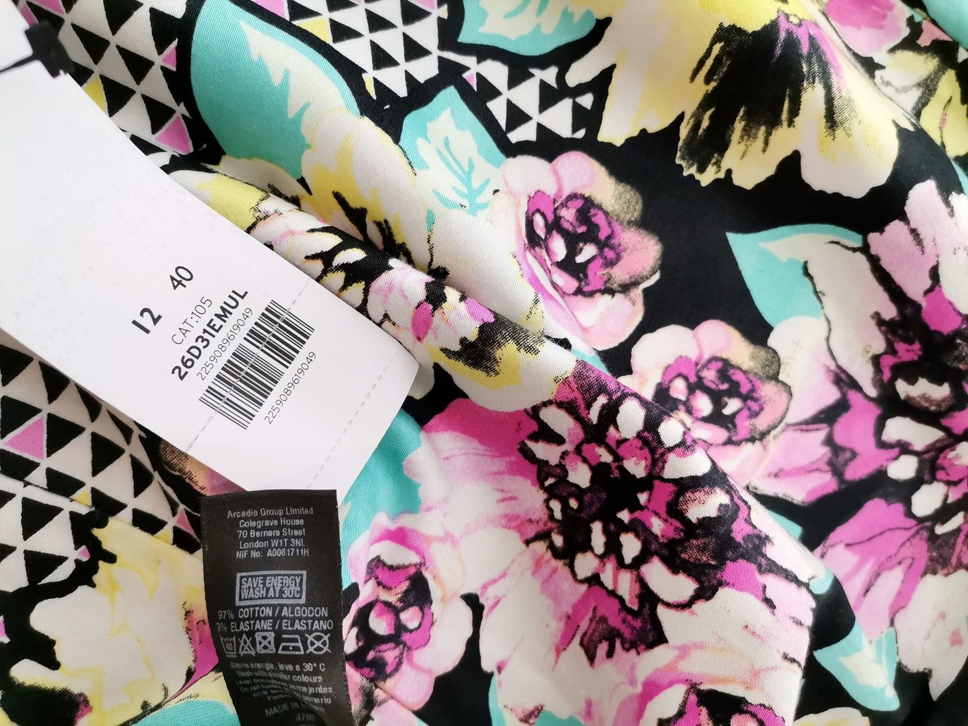 Miss selfridge Rozmiar 12 (40) Kolor Czarny Okrągły dekolt Sukienka A-Line Bezrękawnik Do Kolan Materiał Bawełna Miss selfridge Rozmiar 12 (40) Kolor Czarny Okrągły dekolt Sukienka A-Line Bezrękawnik Do Kolan Materiał Bawełna