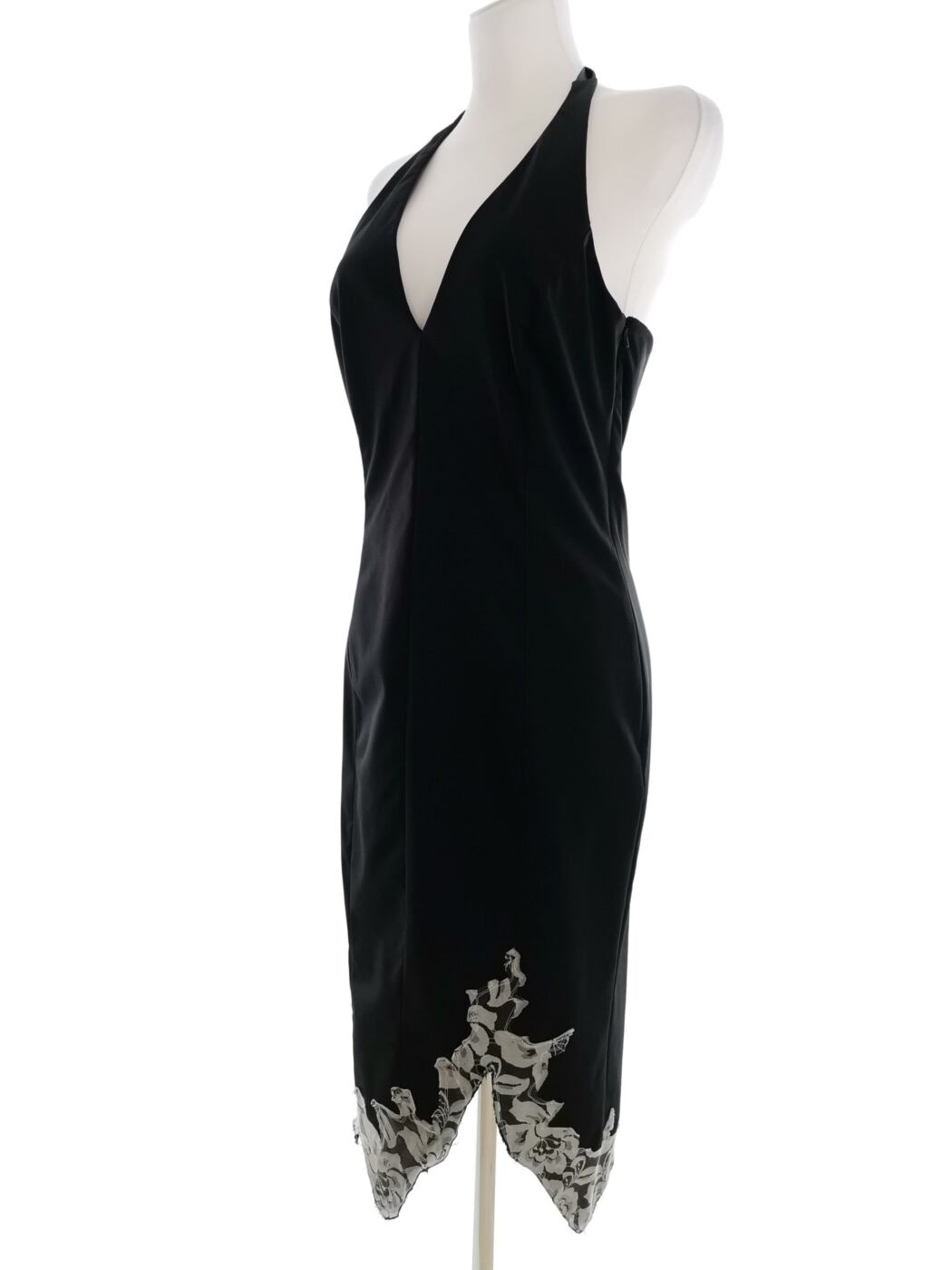 Oasis Rozmiar 10 (36) Kolor Czarny Halter Sukienka Maxi Bezrękawnik Długa Oasis Rozmiar 10 (36) Kolor Czarny Halter Sukienka Maxi Bezrękawnik Długa