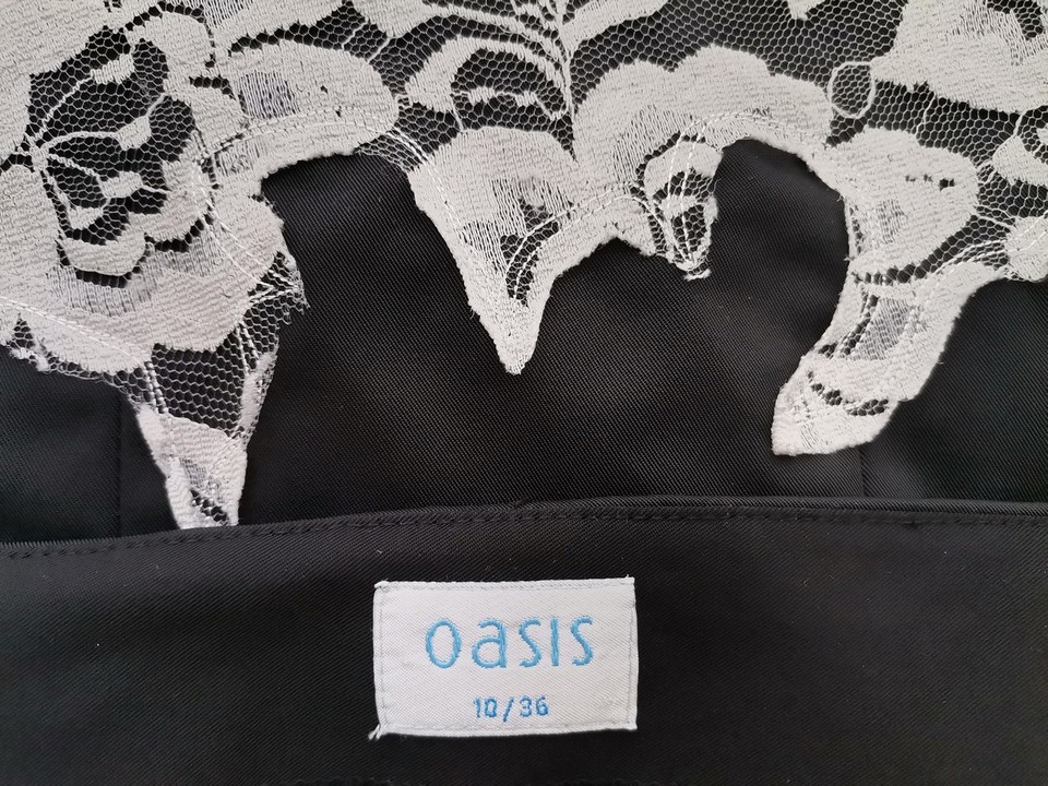 Oasis Rozmiar 10 (36) Kolor Czarny Halter Sukienka Maxi Bezrękawnik Długa Oasis Rozmiar 10 (36) Kolor Czarny Halter Sukienka Maxi Bezrękawnik Długa
