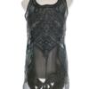 River island Rozmiar 8 (34) Kolor Czarny Geometryczny Okrągły dekolt Tunika Bluzka Bezrękawnik