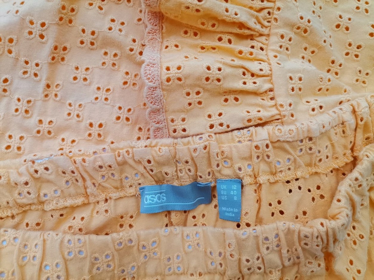 IMG_20220627_132546.jpg ASOS Rozmiar 12 (40) Kolor Pomarańczowy Spodnie Casual Materiał Bawełna 100%